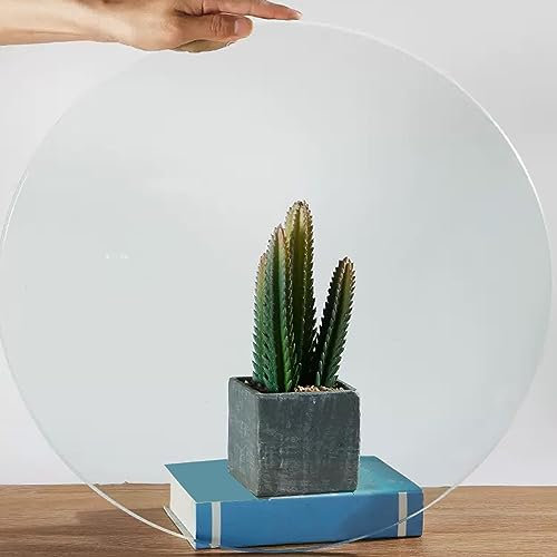 SAGIDAR Cristales A Medida, Mesa Redonda Comedor, Cristal Redondo Tablero De Mesa Templado, para Mesa De Centro, Tablero De Cristal para Mesa Redonda, 50CM 70CM 80CM 90CM 100CM