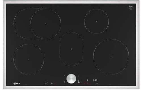 Neff, T58STF1L0 - Placa de inducción autónoma con control Twist Pad N90, ancho 80 cm, color negro con marco