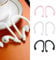 Ear Hooks for Airpods Wireless Earbuds Holder Anti-lost Sport Activities Headset 3 Pairs Universal Silicone Secure Ultra-Light Earphone Loops with Pro 1 2 3 for Running Exercise (Pink, White, Black)