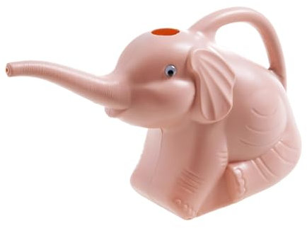 Sharplace Cute Elephant Watering Can 2L Gardening Kettle with Long Nozzle Indoor Watering Can Jug for Plants Indoor Garden Lawn Lightweight Multifunctional, Pink