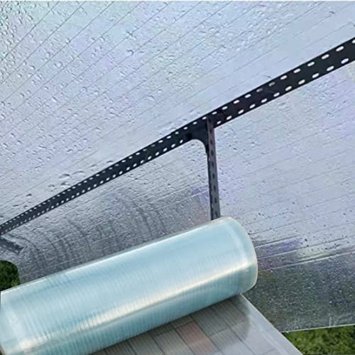 Natliedop Polycarbonate Roofing Sheet,0.8mm Waterproof Clear Corrugated Roofing Panels Glass Fiber Impact Resistance Daylighting Panels For Greenhouse Carport (Size : 1.5mx30m)