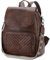 VASCHY Rucksack Damen, Mode Vintage Rucksack Mädchen Elegant Casual Daypack Mini Schultasche for Reise Einkaufen Student Teenager Kaffee