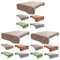 Ciieeo 15 STK Wildtier-Tischdecke plastiktischdecke plastiktischtuch Bam-Bam-Party-Dekorationen Schablonen zum Malen tischdecken Ornament Tischläufer mit Tiermotiven süße Tischdecke Junge