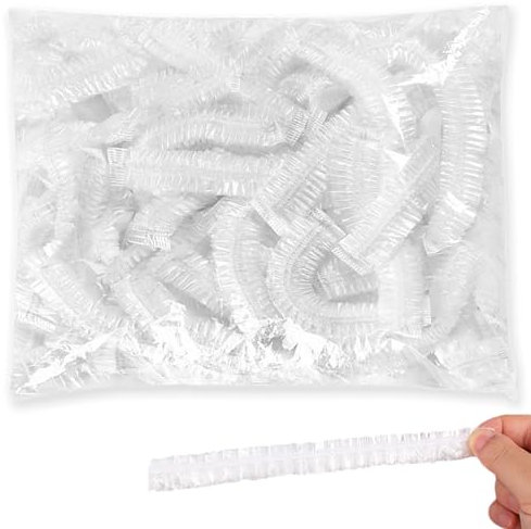 50 Piezas Bolsas Film Transparente Comida, Bolsas de Conservación Reutilizables, Bolsas Elásticas Almacenamiento Alimentos, para la Protección de la Frescura Vegetal, Antipolvo, etc.