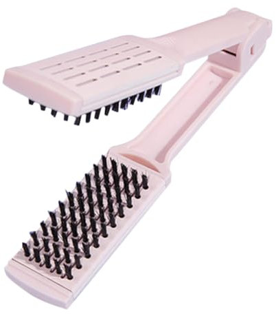 BELLIFFY Peigne En Forme De V Pour Femmes Brosse À Cheveux De Voyage Coupe-fourches Outil De Coiffure Anti-frisottis