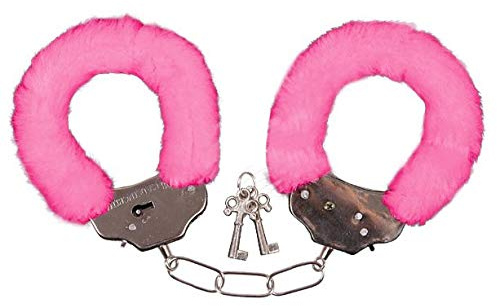 LP Divertissements Menottes Peluche Rose
