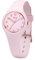 ICE-WATCH - Ice Glam Pastel Pink Lady Numbers - Montre Rose pour Femme avec Bracelet en Silicone - 015346 (Extra Small)