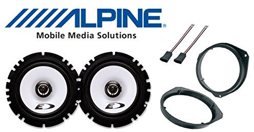 Kit 2 Casse coassiali Per fiat grande punto Qualità Con Adattatori E Supporti Altoparlanti Alpine Predisposizione Anteriore