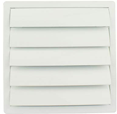 MKK Lamelle griglia di Ventilazione Mobile, Bianco, Ø 150 mm