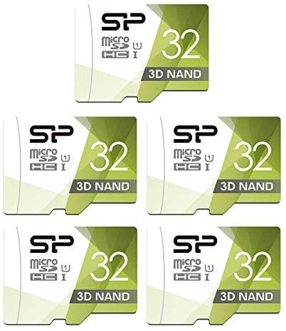 Silicon Power 32GB 5-Pack High Speed MicroSD Card with Adapter