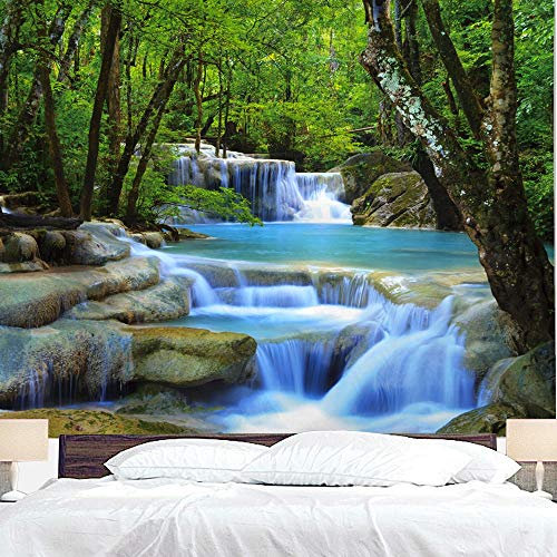 BJYHIYH Wandteppich, extra groß, Wasserfall, Natur, Wandteppich, für Schlafzimmer, Wohnzimmer, Schlafsaal, Dekoration (229 x 150 cm)
