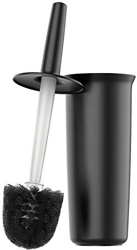 MR.SIGA Toilet Bowl Brush and Holder for Bathroom, Black, 1 Pack