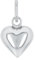 Amor Motivanhänger 925 Sterling Silber Damen Anhänger, Silber, Herz, Kommt in Schmuck Geschenk Box, 9067824