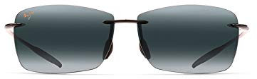 Maui Jim Unisex Sunglasses, Grey Lighthouse Gloss bla, with Patented PolarizedPlus2 Lens Technology