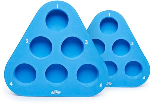 Swim Ways Schwimmendes Beer Pong Trinkspiel für Erwachsene, Enthält 2 Schwimmende Pong-Stationen (Farbe variiert)