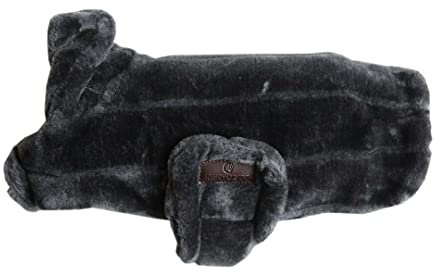 Kentucky Dogwear Fake Fur Hundemantel 300 g, Größe:L, Farbe:grau