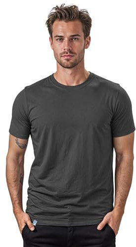 ALPIN LOACKER Merino Shirt Herren Kurzarm I Antischweißshirt I Merinowolle Tshirt I Thermooberteil atmungsaktiv, Grau L