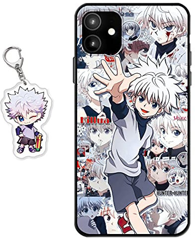 Staremeplz Hülle für iPhone 11 Anime Handyhülle [Mit Schlüsselbund] Cartoons Silikon Sanft Bumper Case Hülle für iPhone 11