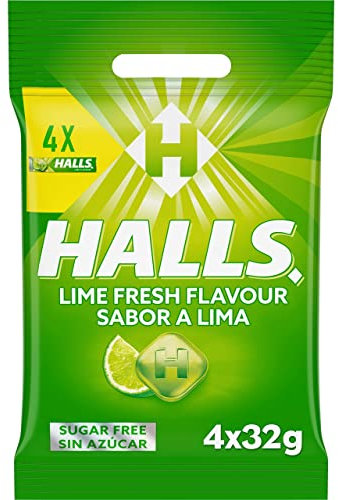 Halls Caramelos Duros, Vita-C Lime Fresh 4x32g