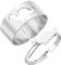 BYNYXI Couple-Ringe mit Dino-Design: 2 Stadionring-Silber-Verlobungsringe für Damen und Herren