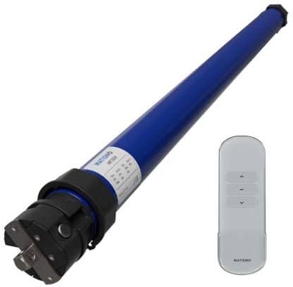 MATISMO Motor para persiana con mando y wifi integrado AMT45EW - Para eje de 60 mm - Smart Life o Tuya