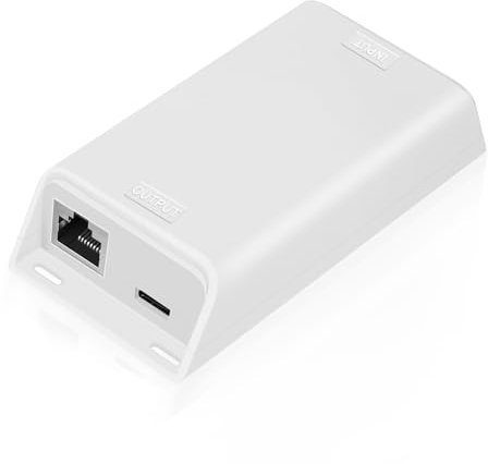 ZHANGQING PoE Splitter - Power Over Ethernet Gigabit PoE+ Splitter Adapter to Auto 5V 9V 12V 15V 20V for Nest IQ/Google WiFi Extend Charge Up to 328ft/100m, GAT-USB-C