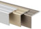 Winkelprofil 24,5 x 20 mm - Abschluss für Treppenstufen & Absätze - Vorgebohrt oder Vorgebohrt - Bodenleiste aus Aluminium (Edelstahl - matt, Vorgebohrt)