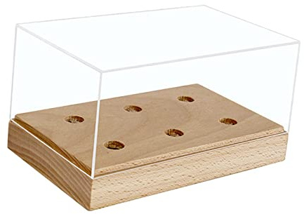 Ronyme 1 Stück Universal-Tonabnehmer-Headshell-Aufbewahrungsbox, Acryl-Displaybox für Plattenspielerschutz und Dekoration