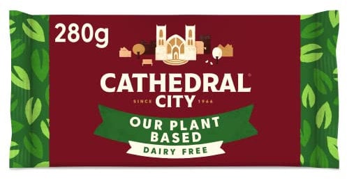 Cathedral City Plant Based Mature Cheddar Cheese Flavour Vegan Block 280g