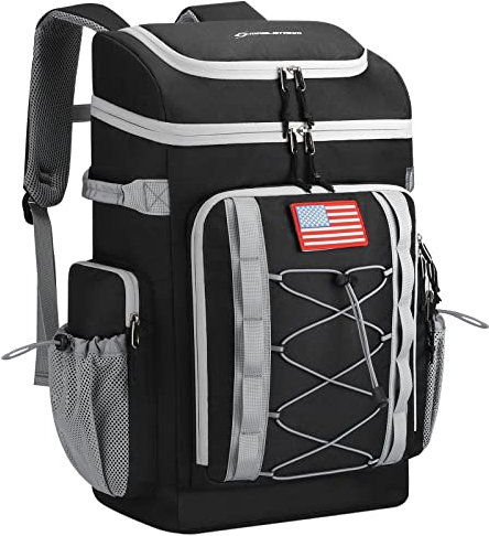 Maelstrom Kühlrucksack, 50 Dosen, isolierter weicher Rucksack-Kühler, tragbar, leicht, auslaufsicher, Kühltasche, große Kapazität, Strandkühler, wasserdichter Lunchrucksack für Männer und Frauen,