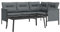 vidaXL Garten Lounge Set 2-TLG., Gartenmöbel Set mit Kissen, Sitzgruppe für Garten Terrasse, Sofa Garnitur Loungemöbel, Anthrazit Stahl
