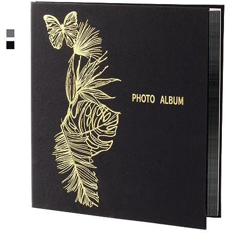 Totocan Großes Fotoalbum, 12,7 x 17,8 cm, 360 Taschen, für 360 Fotos à 12,7 x 17,8 cm, mit Platz zum Schreiben, extra großes Fassungsvermögen, mit Vintage-Leinen-Einband, Baby, Fotobuch (12,7 x 17,8