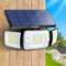 intelamp Foco Solar Exterior, Focos Led Exterior Solares Luz Exterior Jardin Impermeable Luz Solar Exterior con Sensor de Movimiento 270° lluminación 1200LM, 4 Modo & Remoto Solar Outdoor Lights