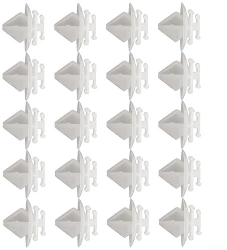 ZYNCUE Lot de 20 clips de garniture de portière extérieure de voiture de rechange pour C2 C3, pour 106, 206, 207, 1007, 306, 307, 806, remplace 8565.40 856540, 7701056846