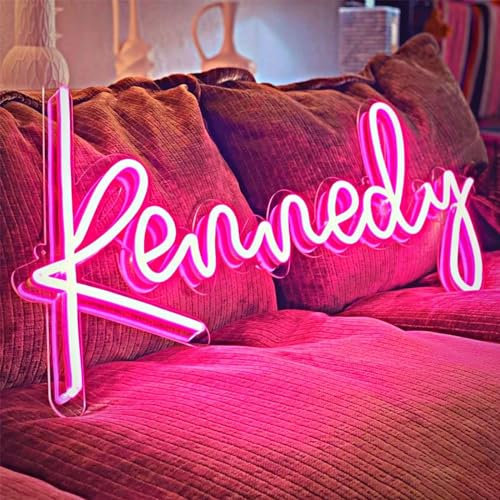 YiLingYiJiu Enseignes Lumineuses au Néon Personnalisé,Lettre Veilleuse Neon Personnalisable RGB,Panneau LED Néon Décoration Mural Pour Décor de Fête,Mariage,Chambre,Salle de Jeu,Bar,Boutique Logo