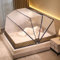 BTAISYDE Zanzariera Letto Baldacchino Pop Up Pieghevole Doppia Porta Anti Zanzara Morsi, Letto Portatile Net Letto Matrimoniale con Zanzariera,C,135 * 190cm
