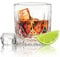 KONZEPT Whisky Gläser Set 12 teillig, Whiskeygläser 280ml, Geriffelte Trinkgläser ideal als Geschenke für Männer