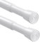Tension Rod 68-100cm 2Pack Extendable Curtain Poles No Drilling White Spring Rods Net Curtain Rod Adjustable Shower Curtain Pole Tension Rod for Curtains,Clothes,Window