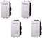 Interruttore Bipolare 0-1 16A, Compatibile Con Bticino Living Light (4 Pezzi, Bianco)