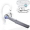 Bluetooth Headset V5.3, Wireless Freisprech Mit 110 Std Spielzeit, CVC8.0 Kabellos Mit 4 ENC Noise Cancelling Mic Mute, IPX7 Waterproof, In Ear Für Autofahren, Eisengrau