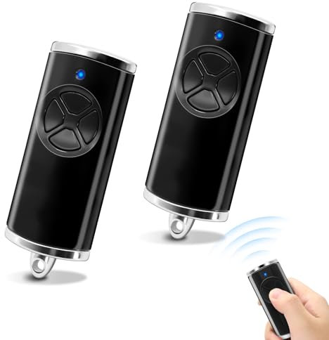 Set of 2 Telecomando Cancello, Telecomando garage 868-BS, 4 Canali telecomando per porta garage compatibile con Hörmann BS HSE4 HSE2 HS1 HS4 HSD2 HSP4 HSS4 HSE4