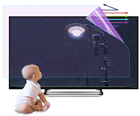SBJKLYRN Protective film for TV, TV screen protector TV Screen Protector from 55 Inch LCD,Matte AntiGlare AntiBlue Light Film(55in 1221x689mm)