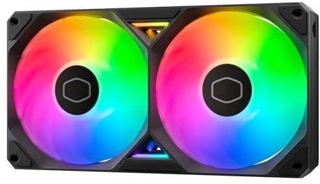 Cooler Master SickleFlow Edge 240 Single-Frame aRGB PC Case|Liquid Cooler Fan, 240mm, Convenient Single Modular Cable, PWM 2,050 RPM, Air Balance Blades, Loop Dynamic Bearing, aRGB Lighting