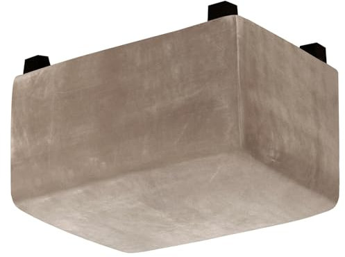 Rechteckig Ottoman-Bezüge Samt, Stretch Husse Überzug Bezug für Ottomane Fußbank, Bezug für Fußhocker Rechteckig, Weich und Bequem Hocker-Bezug mit Elastische an der Unterseite(Taupe,L(73-94cm))