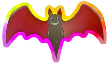 AoLa Fledermaus Wandleuchte LED mit Fernbedienung Wandlampe Dimmbar 3 Farbtemperaturen+RGB Wand Deko Lampe aus Acryl Bat Nachttischlampe mit Timerfunktion für Wohnzimmer Kinderzimmer Bar Party,50CM