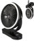 iLAFFUS Portable Camping Fan with LED Lights & Hanging Hook - 3 Speed Small Desk Fan, USB Rechargeable Battery with Remote Control, Personal Quiet Fans for Tent, Car, RV, Office
