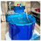 Piscina redonda grande de PVC con soporte, tanque plegable grueso para niños, piscina de acuario de 3900 L con válvula de drenaje, fácil de instalar (2,5 x 0,8 m)