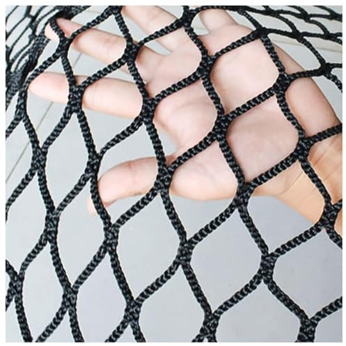 Skyddsnät Lekplats Klätternät Utomhus Balkong Skyddsnät Rep Nät Trappräcke Barnskyddsnät Husdjur Leksak Knutlöst Polyester Sportnät(Size:1x4m,Color:svart)