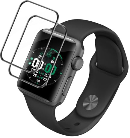 Cable Leader 2 Stück Schutzfolie für Panzerglas für Apple Watch Series 4/5/6/SE/SE2/SE3 44mm, Ultradünn Ultra-Klar 100% Touchgenauigkeit Frei von Kratzern Anti-Schock Apple Watch 44mm Folie