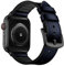 KEEPXYZ Compatible with Apple Watch Band 38mm 42mm 40mm 44mm, Sweatproof Genuine Leather And Rubber Hybrid Band Strap Compatible with iWatch Series 6 Series 5 Series 4 Series 3 Series 2 Series 1 SE